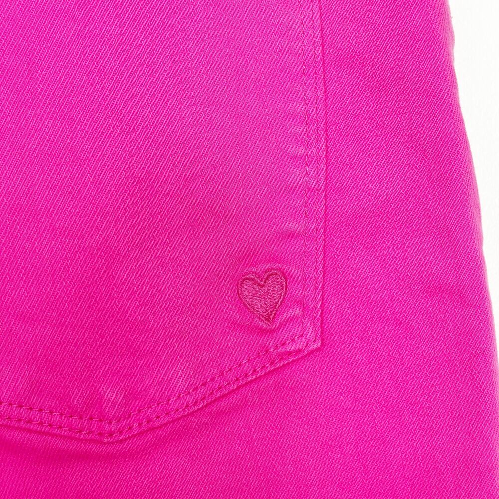 NWT Judy Blue Women's High Waist Dyed Hot Pink 90’s Straight Denim Jeans 15/32 - Picture 3 of 5